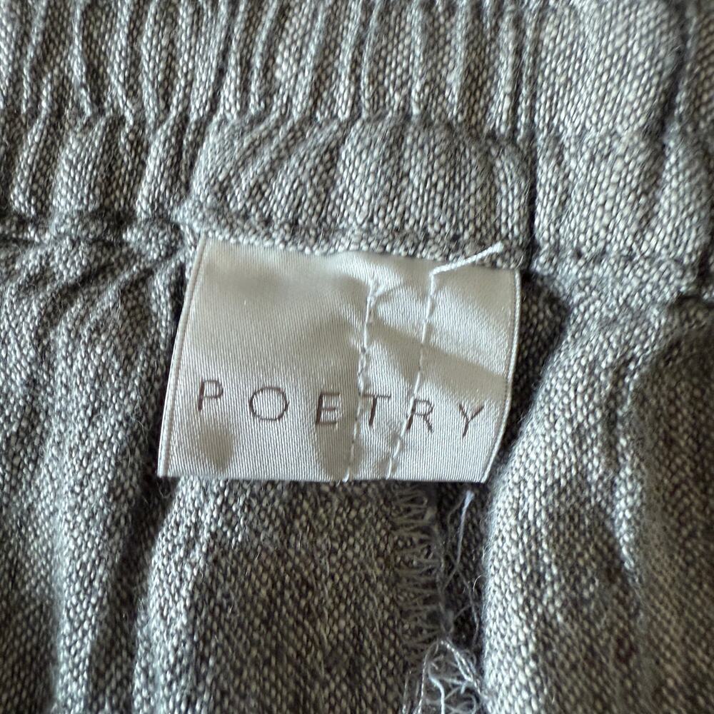 POETRY | Linen Cotton Blend Crinkle Gauze Relaxed Tapered Pant | Size 18 - Picture 7 of 8